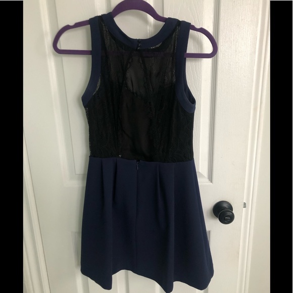 BCBGENERATION High Neck Open Back Lace Dress - Picture 3 of 9